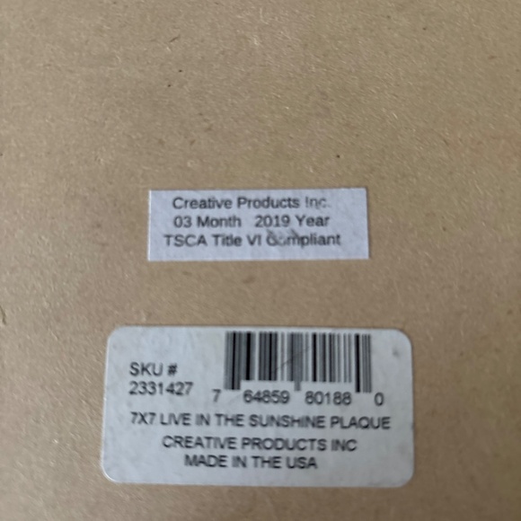 Wild air live in sunshine swim in the sea drink the wild air plaque Emerson - Picture 5 of 6